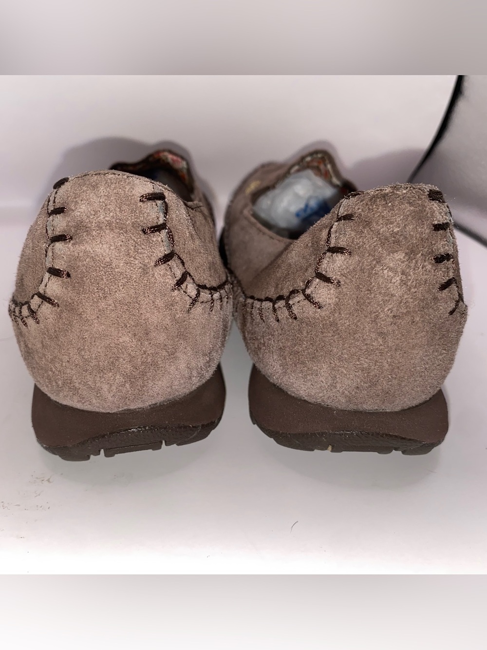 Skechers Women’s Bikers Pedestrian Memory Slip-On Moccasins in Chocolate - Picture 5 of 7